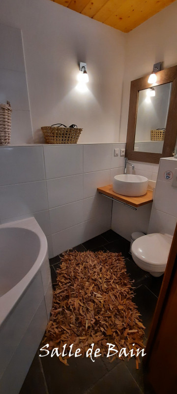 SALLE DE BAIN - APPARTEMENT MONT DES HUILES 1 - VALLOIRE LA RIVINE SALLE DE BAIN - APPARTEMENT MONT DES HUILES 1 - VALLOIRE LA RIVINE