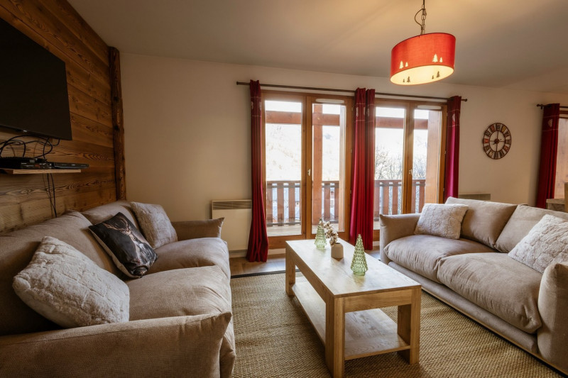 SEJOUR - APPARTEMENT ADRIEN 5 - VALLOIRE CENTRE - VALLOIRE RESERVATIONS