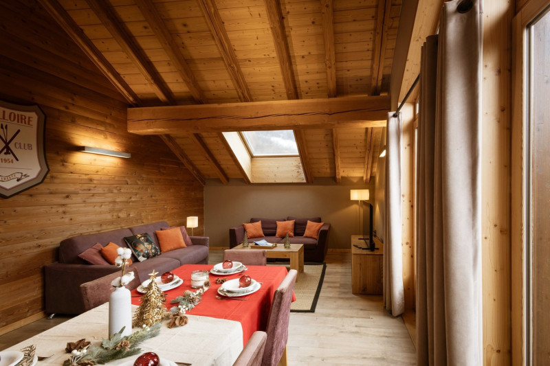 SEJOUR - APPARTEMENT ADRIEN 9 - VALLOIRE CENTRE - VALLOIRE RESERVATIONS