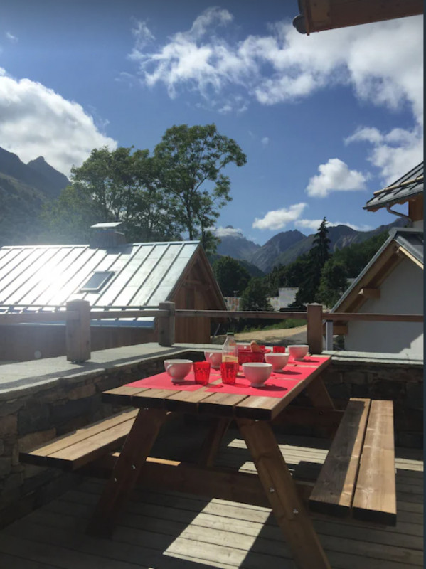 VUE TERRASSE ETE - CHALET LUNE DES ALPES - LES CLOTS VALLOIRE VUE TERRASSE ETE - CHALET LUNE DES ALPES - LES CLOTS VALLOIRE