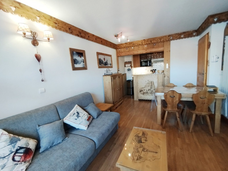 SALON - APPARTEMENT HAMEAU DE LA VALLEE D'OR DRYADES 105 - LES CHARBONNIERES VALLOIRE - VALLOIRE RESERVATIONS
