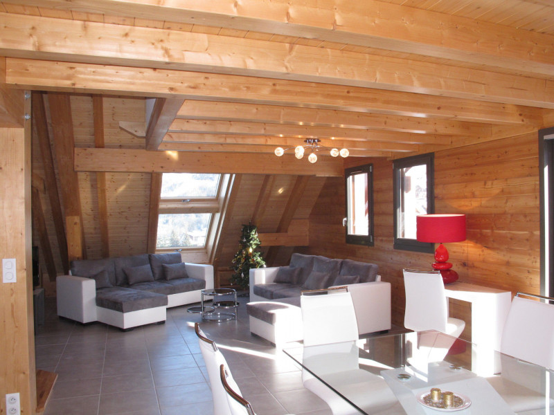 SALON - APPARTEMENT CHALET DU ROCHER SUITE 15 - VALLOIRE CENTRE - VALLOIRE RESERVATIONS