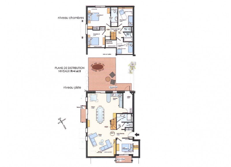 PLAN- APPARTEMENT CHALET DU ROCHER SUITE 15 - VALLOIRE CENTRE 
