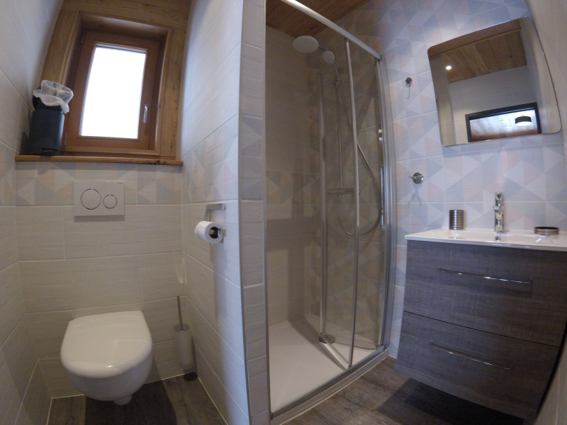 SALLE D'EAU DANS CHAMBRE 1 - - CHALET PIC DE L'AIGLE HIVER - CRET DU SERROZ VALLOIRE SALLE D'EAU DANS CHAMBRE 1 - - CHALET PIC DE L'AIGLE HIVER - CRET DU SERROZ VALLOIRE