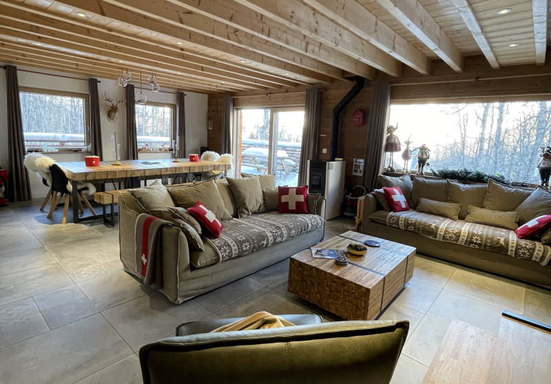 SALON - CHALET COSY - VALLOIRE LES VERNEYS - VALLOIRE RESERVATIONS