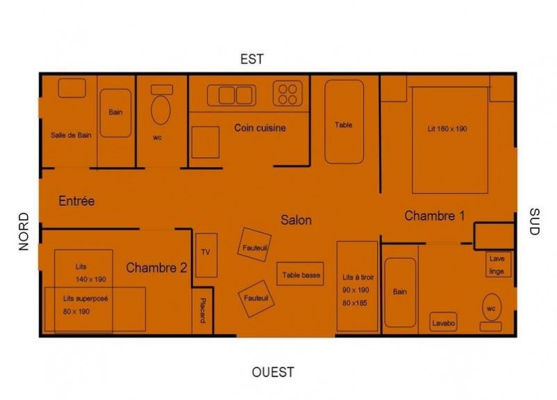 PLAN - APPARTEMENT LES BOIS RONDS 2 - VALLOIRE LE SERROZ