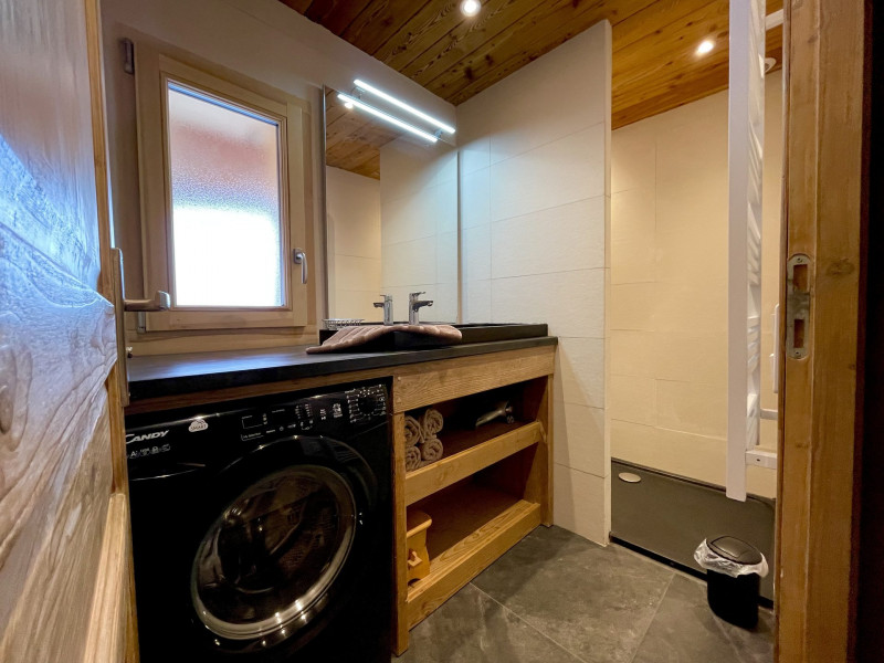 SALLE DE BAINS - CHALET LE NEVE 4 - VALLOIRE LES VERNEYS SALLE DE BAINS - CHALET LE NEVE 4 - VALLOIRE LES VERNEYS