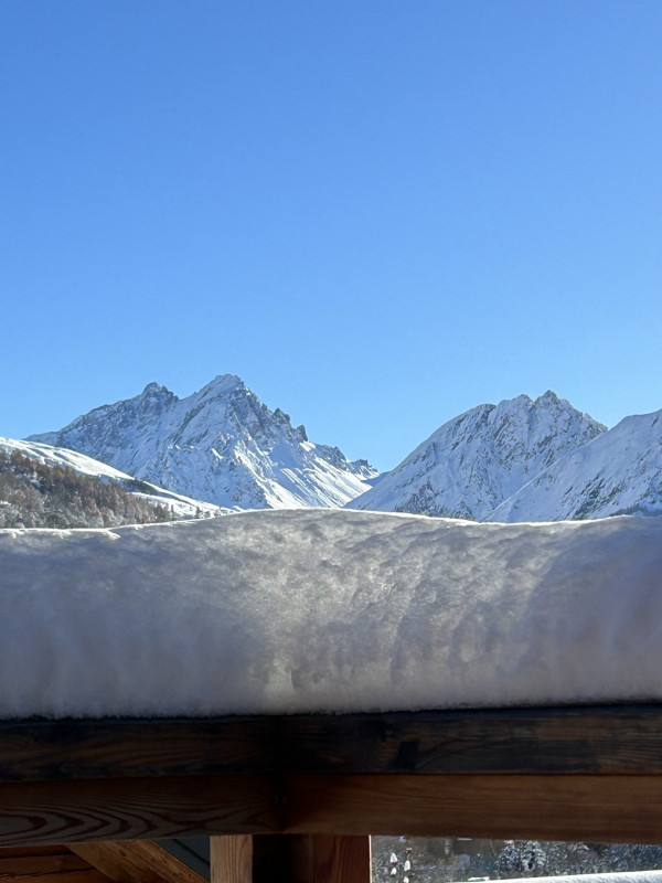 VUE TERRASSE - CHALET ARPITA - HAMEAU SERROZ VALLOIRE