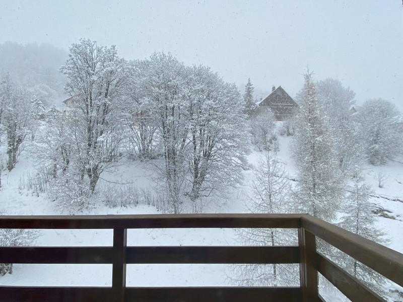 VUE BALCON - CHALETS DU GALIBIER 2 N°232 - MOULIN BENJAMIN - VALLOIRE