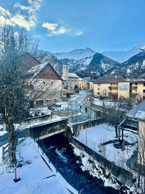 VUE BALCON HIVER - STUDIO BERGERS 110 - VALLOIRE CENTRE - LE CLOS DES ETOILES