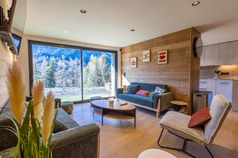 SALON - CHALET ESKIMO - CHOSEAUX VILLE VALLOIRE - VALLOIRE RESERVATIONS