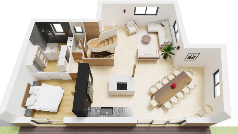 PLAN NIVEAU +1 - CHALET L'OREE - VALLOIRE LA RUAZ - VALLOIRE RESERVATIONS