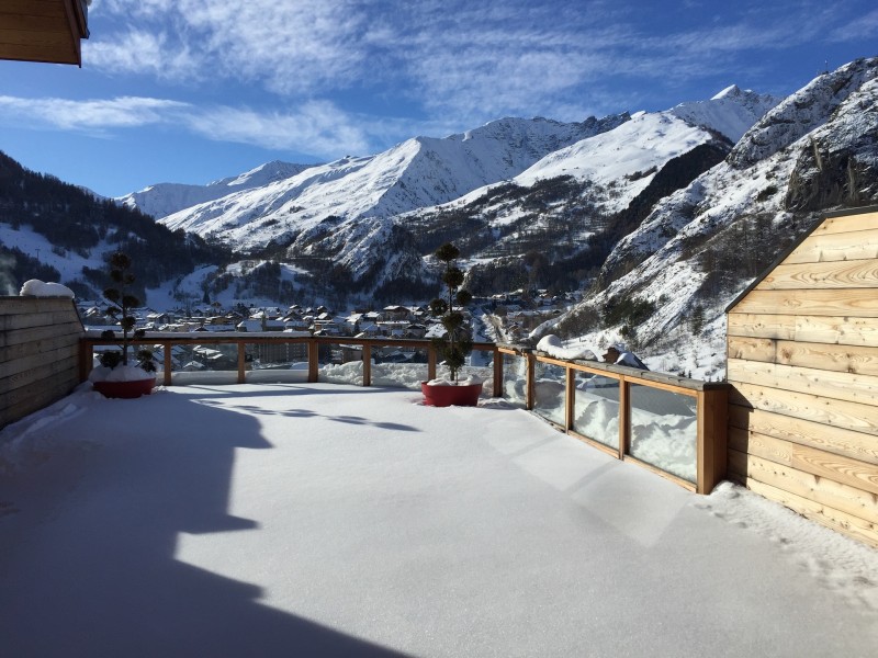 Vue hiver - Terrasse des Choseaux appartement D2 - Valloire - Séjour Ski Vue hiver - Terrasse des Choseaux appartement D2 - Valloire - Séjour Ski
